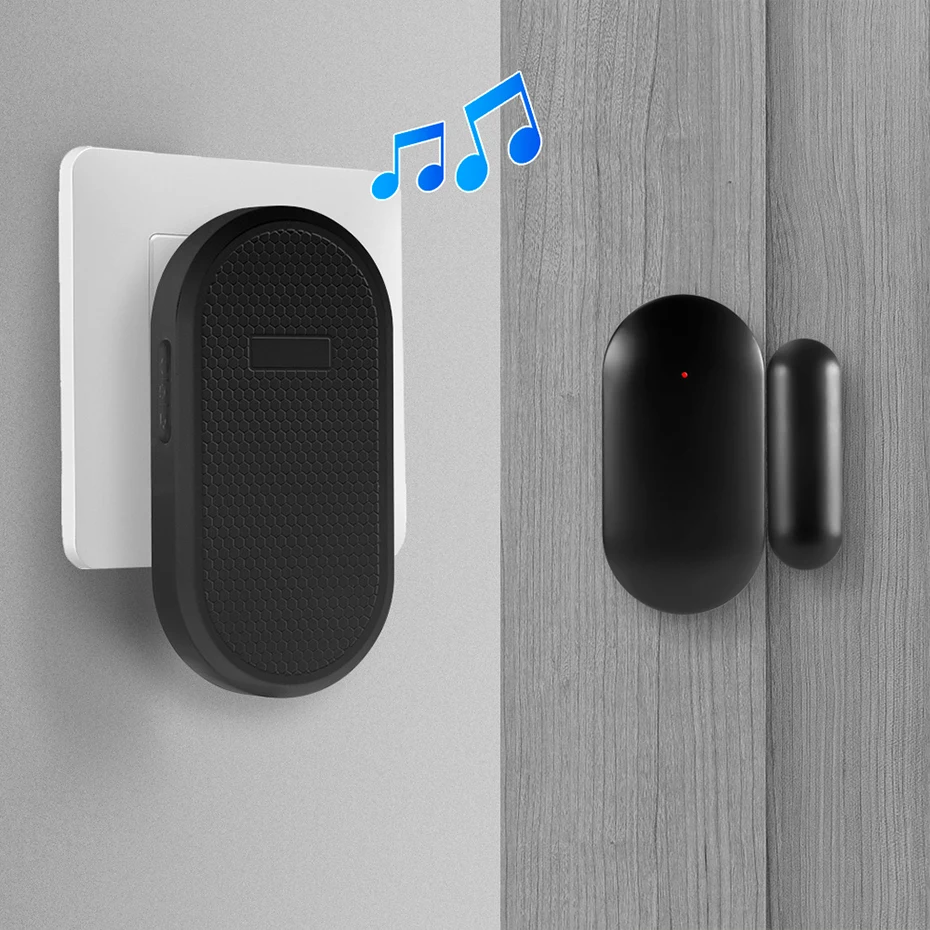 Smart Home Security Wireless Door/Window Sensors Doorbell Kit 150M Distance Door Sensor Security Alarm System Chimes ringtone