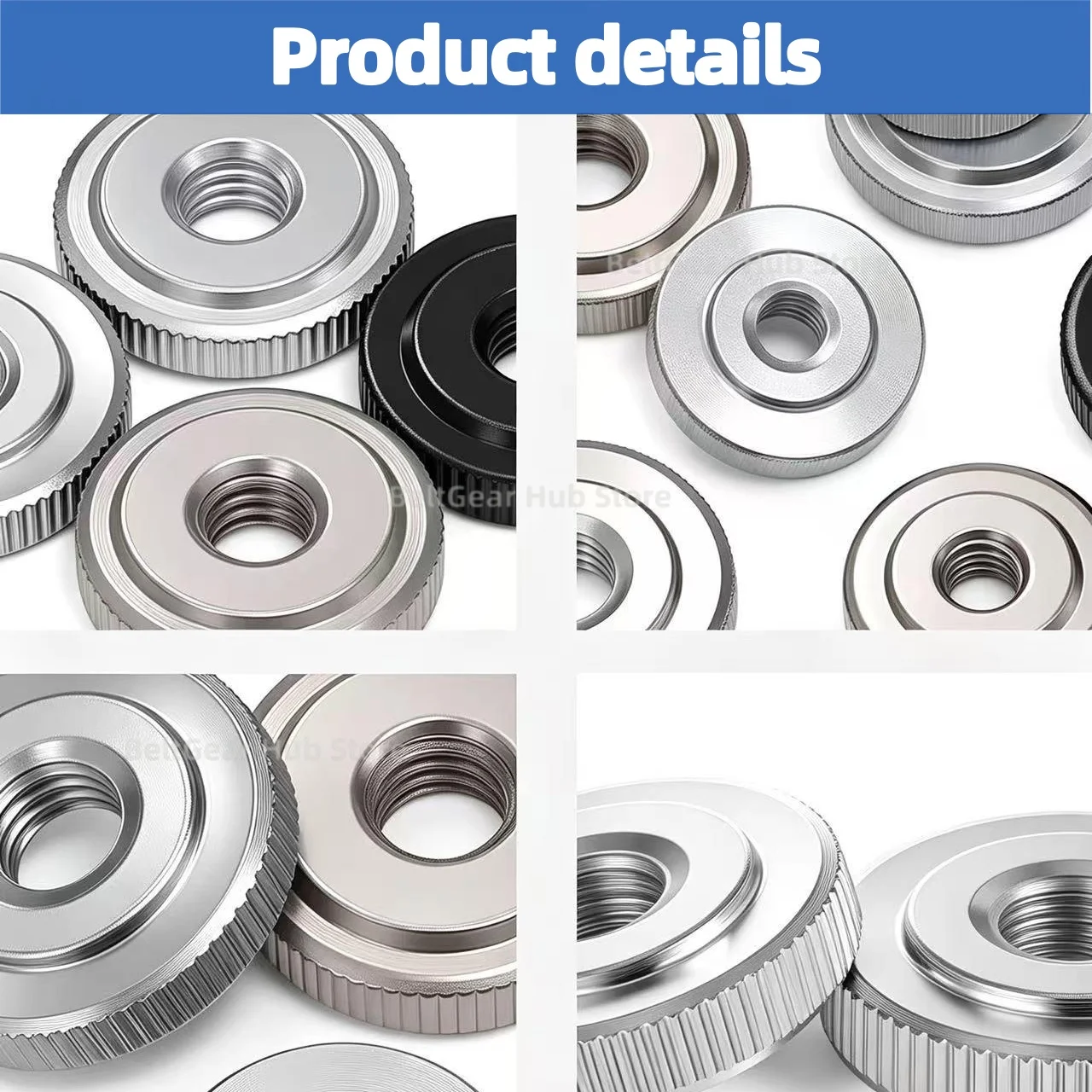 Adjust Leveling Knurled Thumb Nut M2 M2.5 M3 M4 M5 M6 M8 M10 M12 Stainless Steel Round Thin Nut Thumbnut Lockingbelt Wholesale