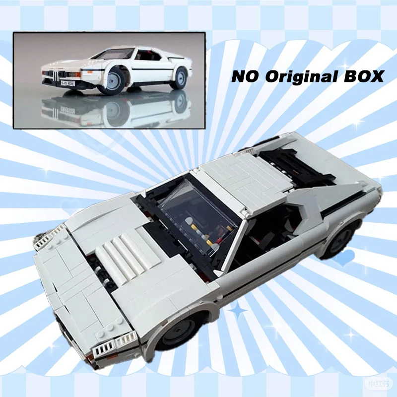 

2025 MOC The Classic M1 Legendary Car Creative Expert Golden Era Motorsportcar Gm-bH Building Blocks Bricks Toys Kids DIY Gifts
