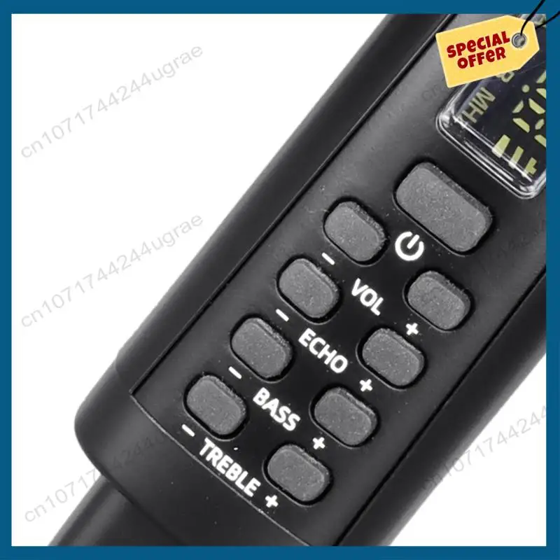 

-A15I Karaoke Wireless Microphone Receiver Audio Singing Performance Echo Treble Bass 2.4G Wireless Handheld Microphone Durable