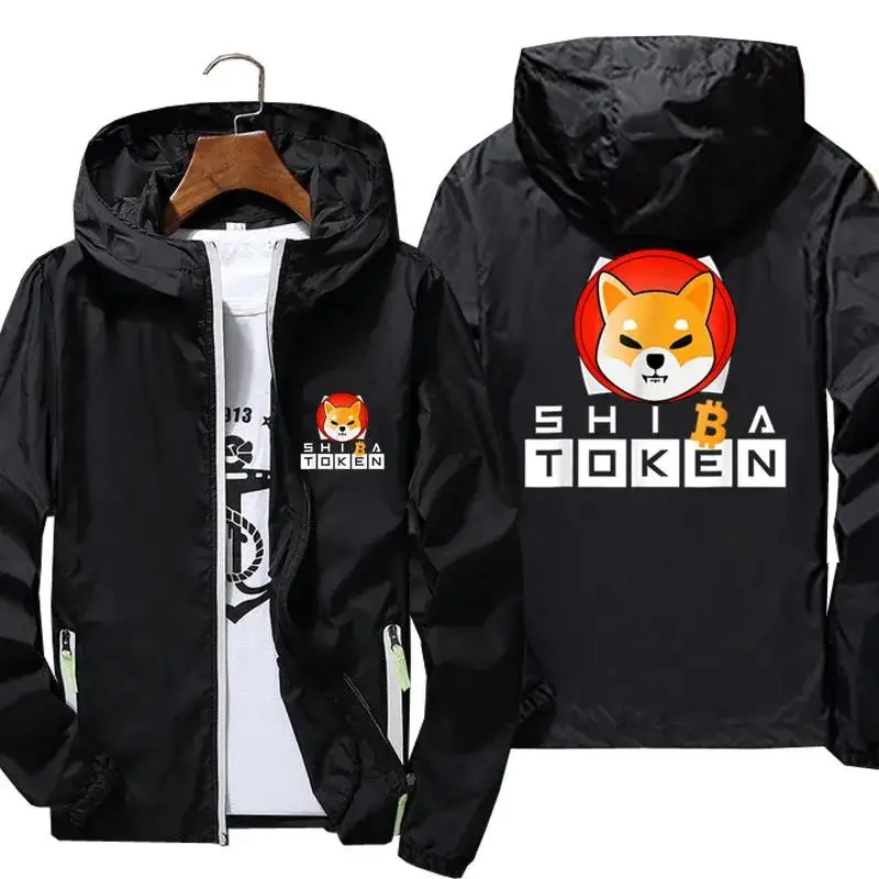 

Shib Coin Shiba Crypto Doge Killer Hodler Shiba Inu Token Men Jacket Bomber Windbreaker Coat Thin Reflective Jacket Clothing