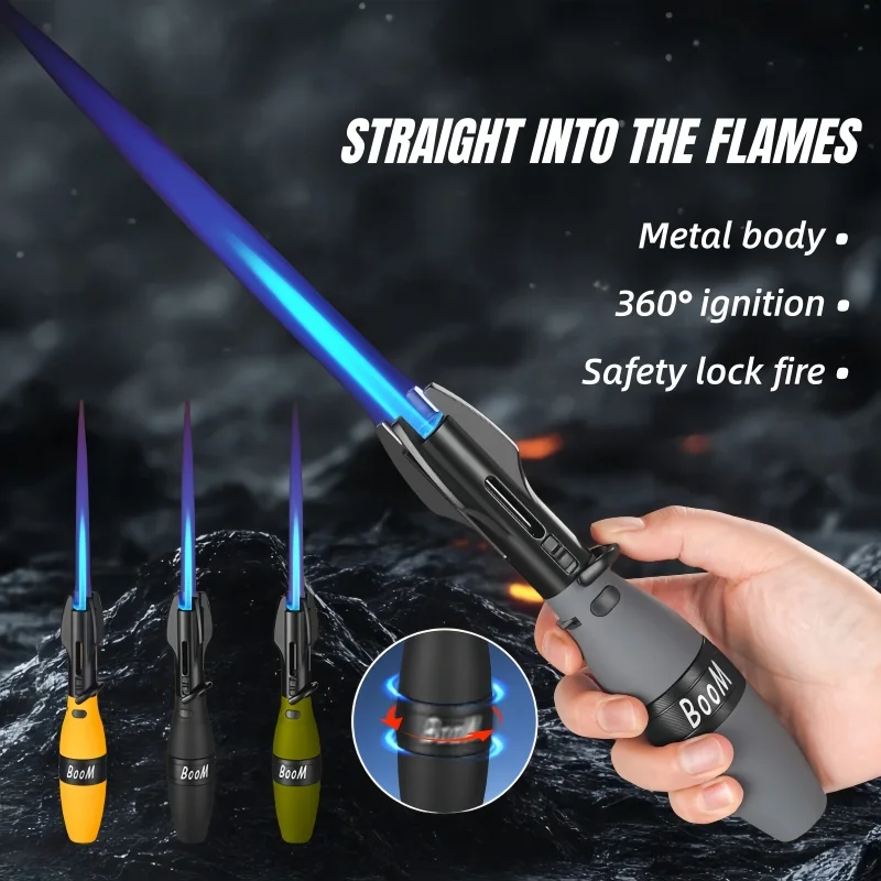 

Креативная форма, мощный распылитель, прямой синий пламя, ручной портативный сварочный пистолет, коромысло, вращение зажигания, игровой подарок