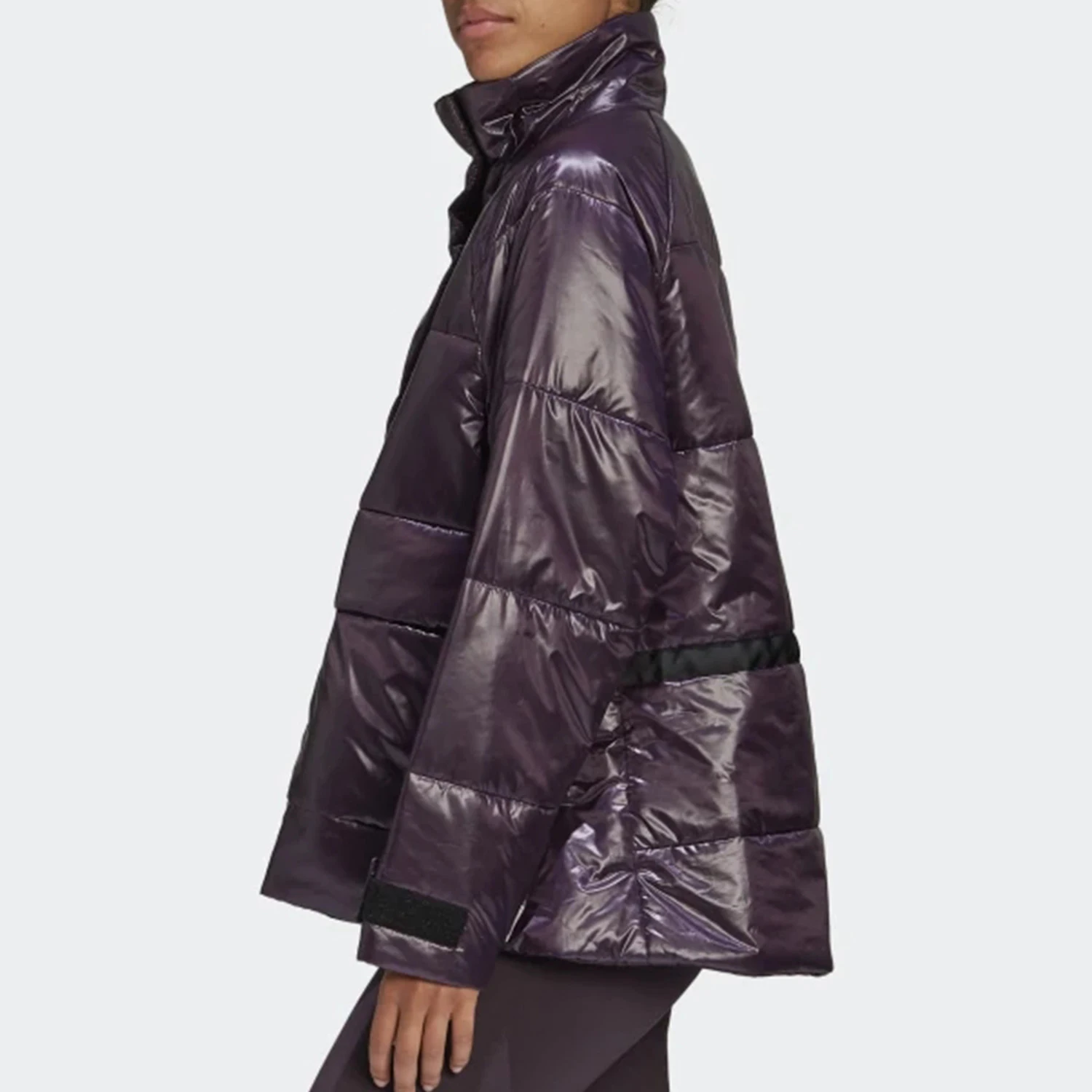 Adidas genuine new women's stand collar warm casual sports cotton jacket FT2550