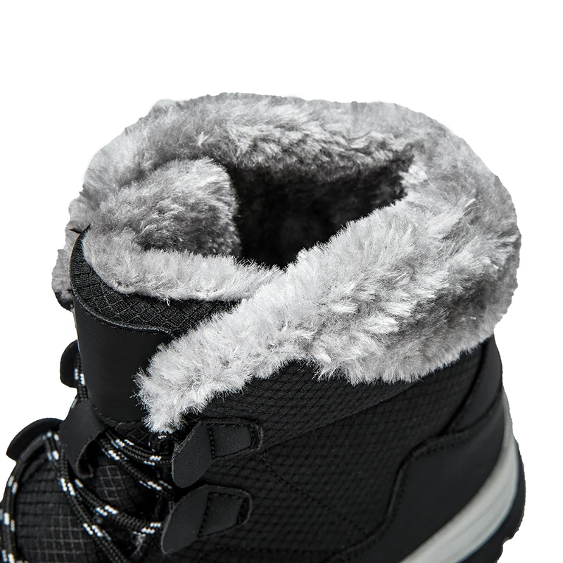 الشتاء المرأة أحذية الثلوج 2025 جديد في الهواء الطلق سميكة أفخم الإناث أحذية رياضية حذاء الثلوج الدافئة سميكة وحيد الثلوج مقاوم للماء حذاء قطني