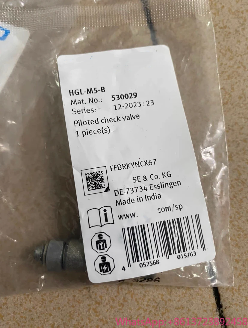 

Brand New HGL-M5-B 530029 HGL-1/8-B 530030 HGL-3/8-B 530032 HGL-1/2-B 530033 HGL-M5-QS-4 530038 HGL-1/8-QS-4 530039