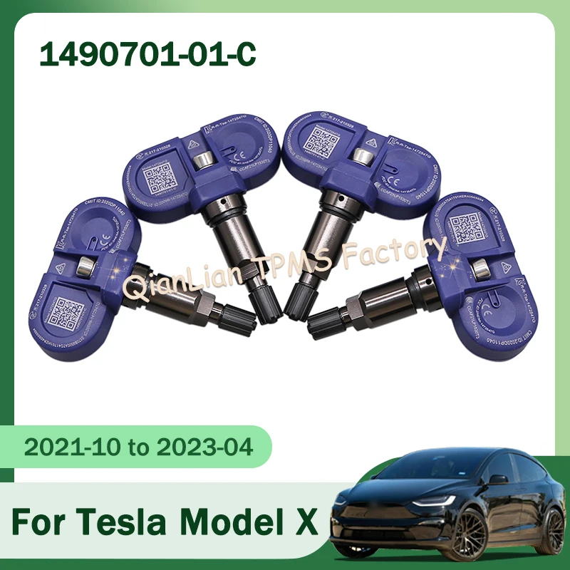 

4PCS 1490701-01-C TPMS Sensor Tire Pressure Sensor For Tesla Model 3 Y S X 1490701-01-B 149070101B 149070101C