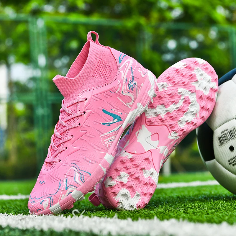 Neue Herren-Fußballschuhe für Rasen, Ultraleichte Sport-Indoor-FG-Turf-Futsal-Erwachsenen-Fußballstiefel, Rutschfeste Komfortable Stollenschuhe – Detail 12