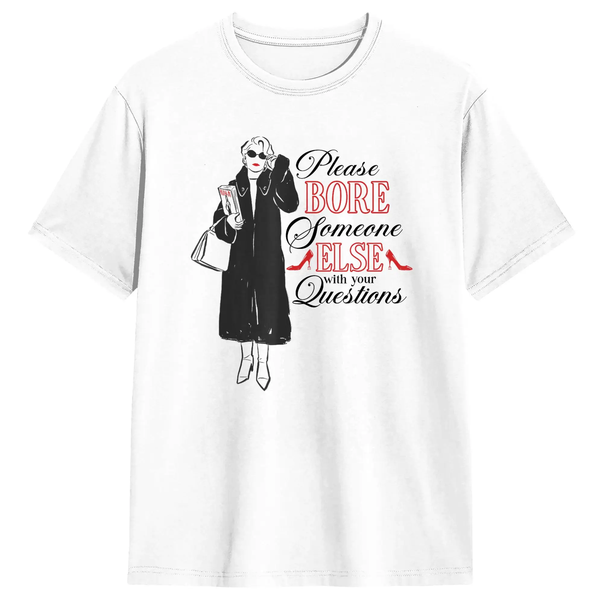 Miranda Sassy Quote T Shirt for Men Cotton Awesome T-Shirt O Neck  Tees Short Sleeve Clothing Graphic