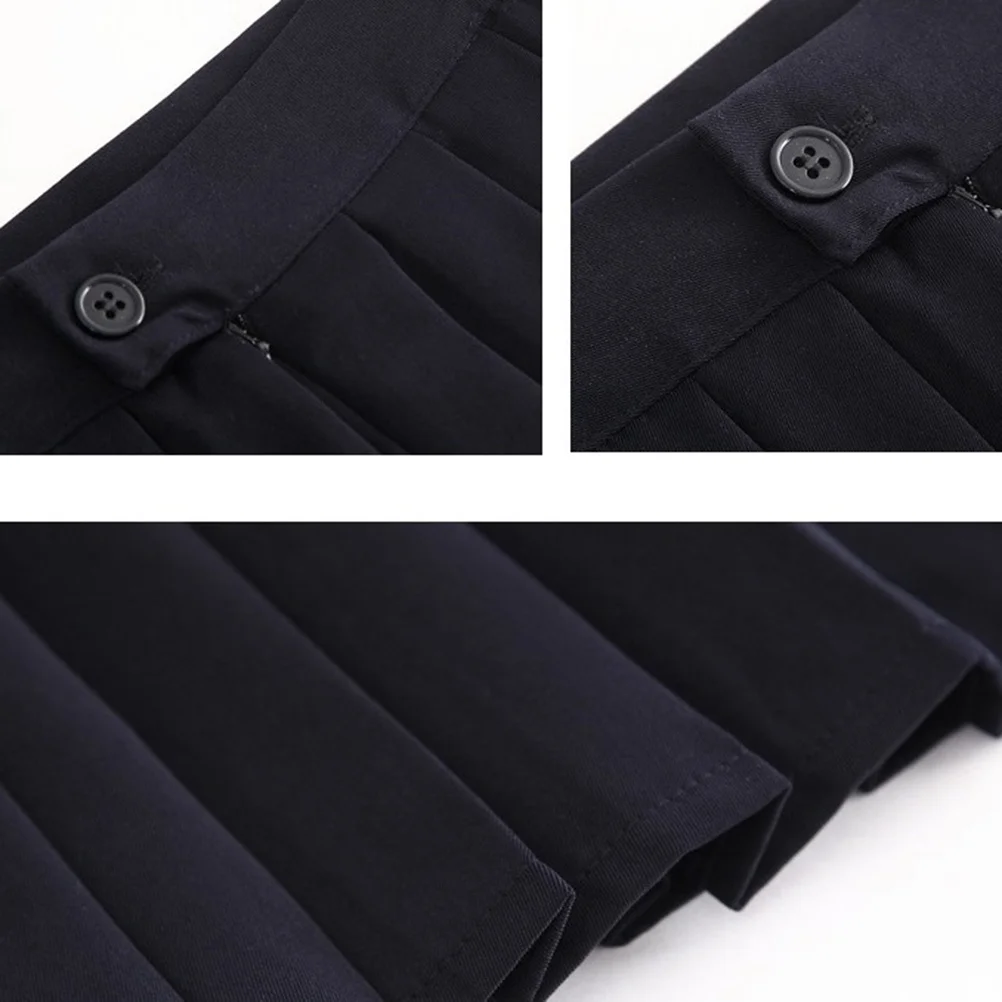 

1 шт., темно-синяя униформа в японском стиле, студенческая одежда, короткая узкая юбка с высокой талией для средней школы, модная одежда