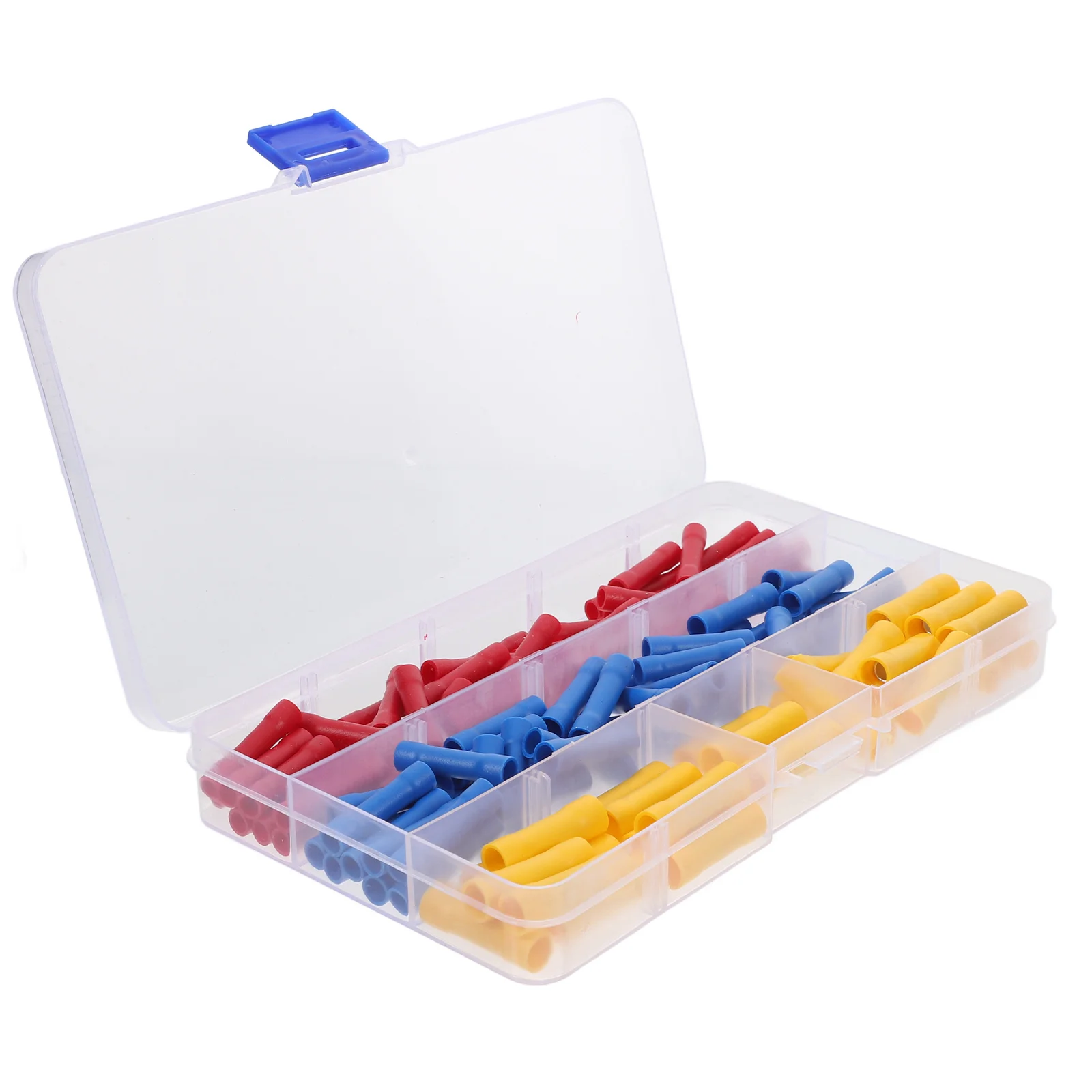 

120Pcs Connector Kit Butt Splice Insulated Terminal Block Kit Heat Shrink Wire Crimp Electrical Connectors Wire Terminals