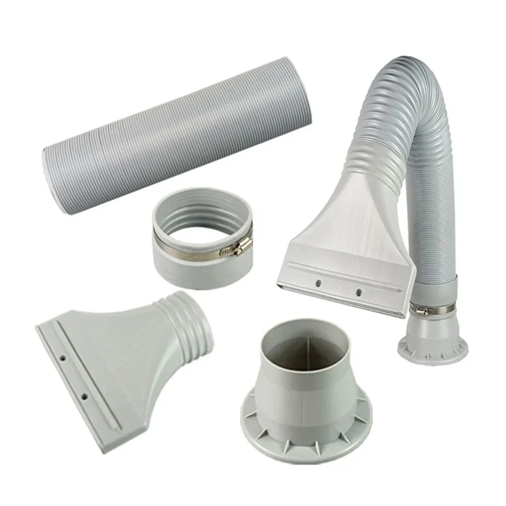 Flexible Vent Hose Exhaust Hose Airflow Optimization Sturdy Material 100 Millimeters Diameter For Air Conditioning