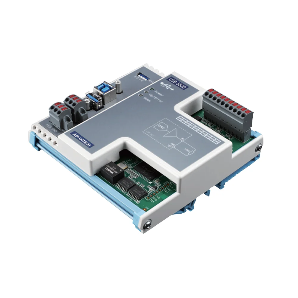 

Advantech USB-5820 4-ch 16-bit 200 KS/s Isolated Industrial Analog Output USB 3.0 I/O Control Module