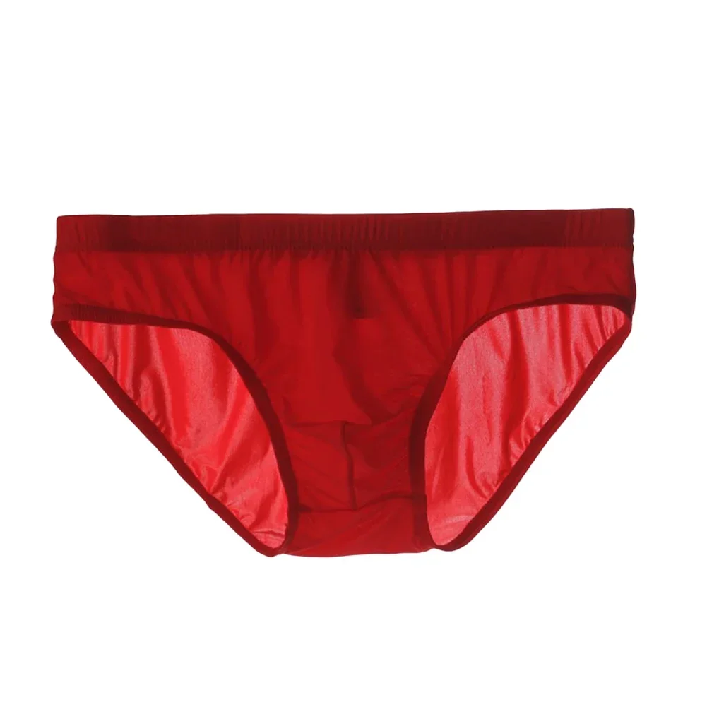 Slip taille basse translucide pour homme, sous-vêtement en poudres douces, culotte élastique, slip fin transparent, bikini transparent, lingerie 7.0
