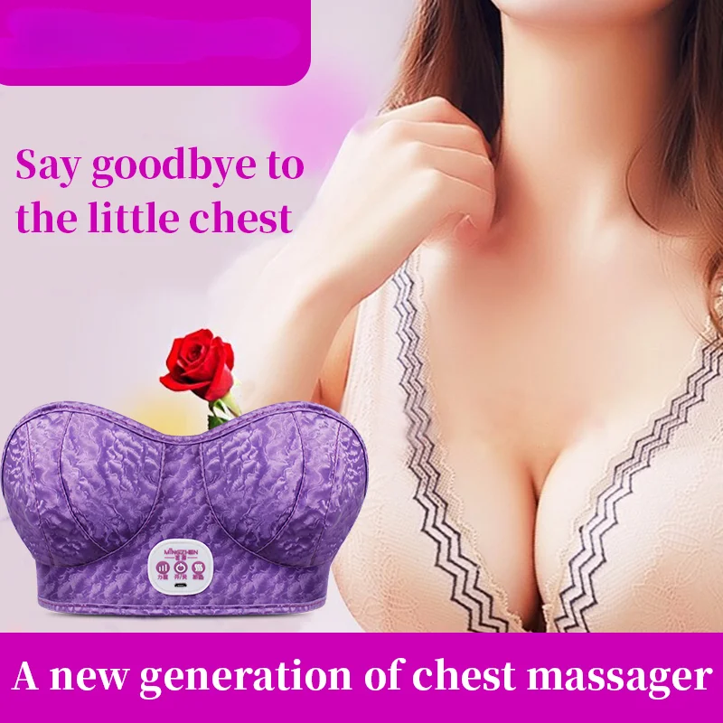 Massageador de Mama Elétrica para Mulheres, Massagem Feminina, Dispositivo de Melhoramento do Peito, Vibrador Peito, Caress Cup Ampliação, Novo