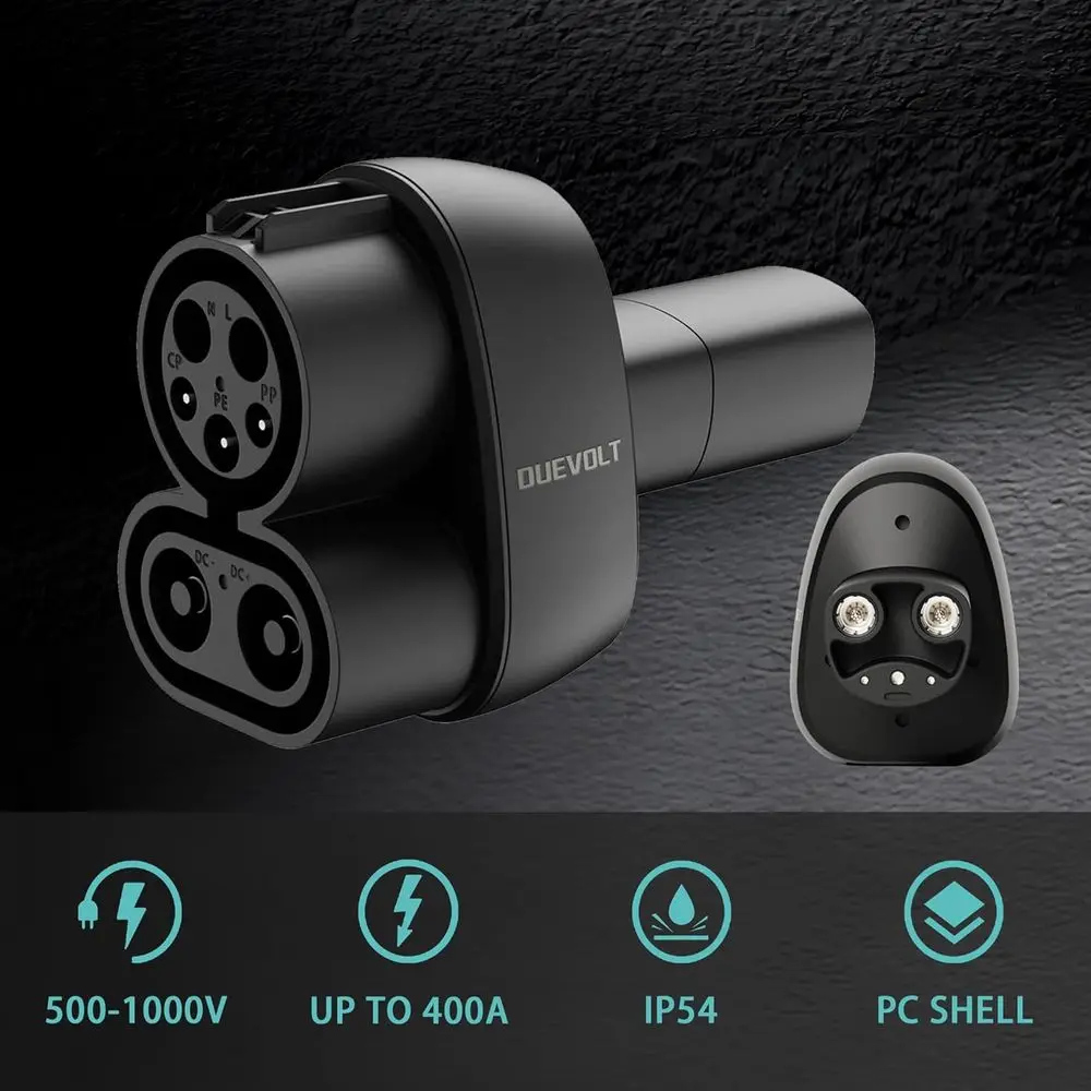 محول شاحن CCS إلى nacs، شاحن فائق 250 كيلو وات CCS1 إلى NACS، متوافق مع طراز Tesla Y/3/X/S، محول شحن Tesla لـ DC F