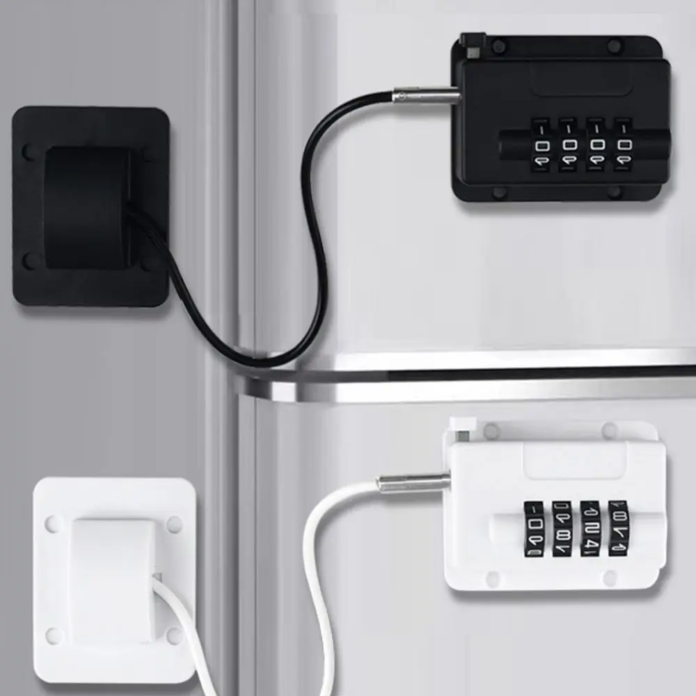 Anti-pinch Hand Baby Safety Lock Adjustable No Drilling Refrigerator Door Coded Lock Child Protection Cabinet Lock for Home