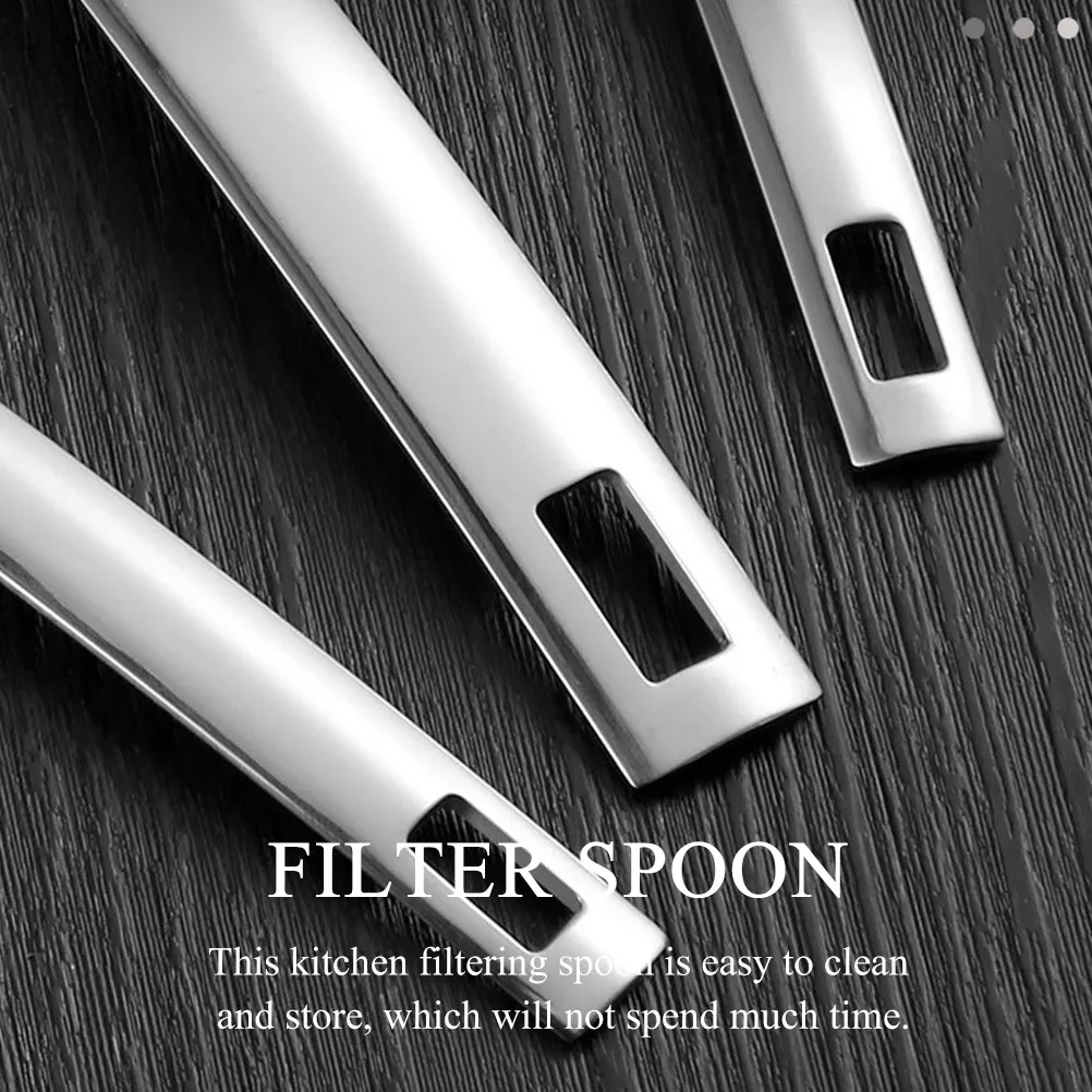 Cuchara coladora de malla de acero inoxidable de alta resistencia para filtrar aceite, ideal para freír, olla caliente, fideos, verduras, huevos, papas fritas y leche de soja