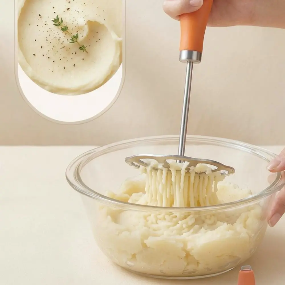 304 Stainless Steel Potato Crusher Manual Vegetable Ricer Detachable Kitchen Accessory For Baby Food Mash Making