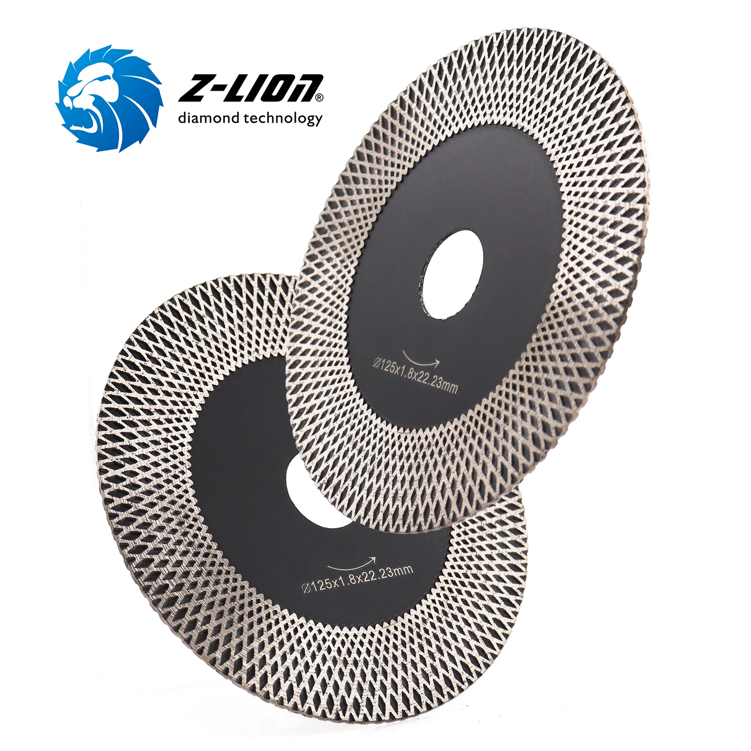 Z-LION 1pc 115mm/125mm Diamond Cutting Disc Dry Diamond Circular Saw Blade For Tile Ceramic Marble