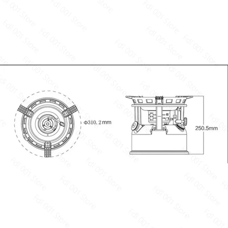 BRS-7 Multi-person High-Power Oil Furnace - Customization and OEM Available