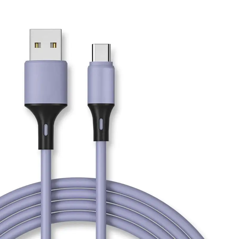 5A Fast Charging USB A to Type C Cable Liquid Silicone Skin Feel Anti-break SR Connector Type C Charger Data Cord 1.8M