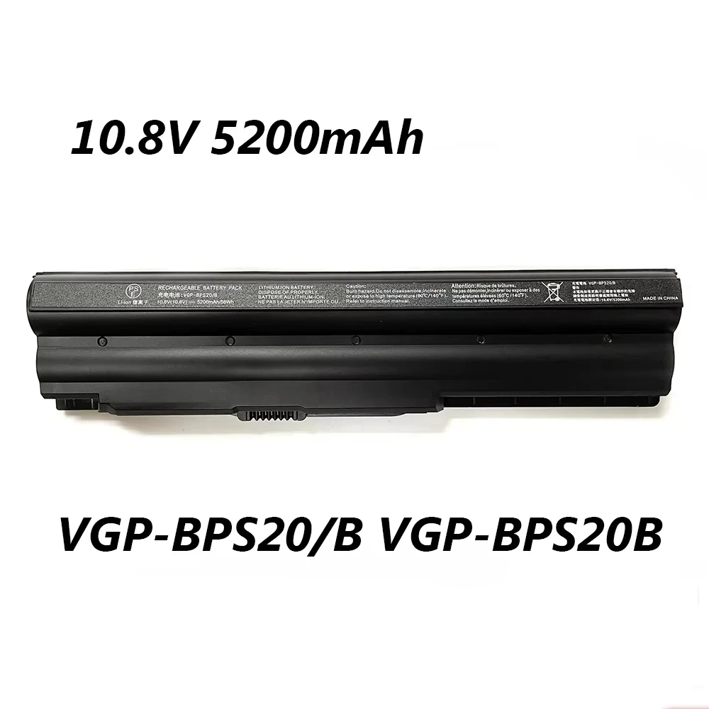 VGP-BPS20/B VGP-BPS20B 10,8 V 56Wh 5200mAh batería del ordenador portátil para Sony VAIO VPC-Z116 VPC-Z117 VPC-Z118 VPC-Z13 serie VPC-Z14