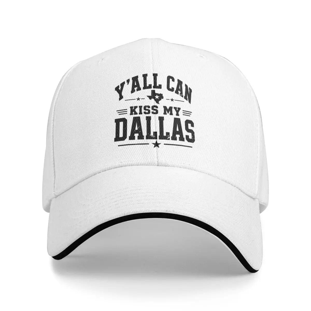 Baseball Caps Y'all Can Kiss My Dallas Shirt Funny Vintage Casquette Unisex Outdoor Spring Caps
