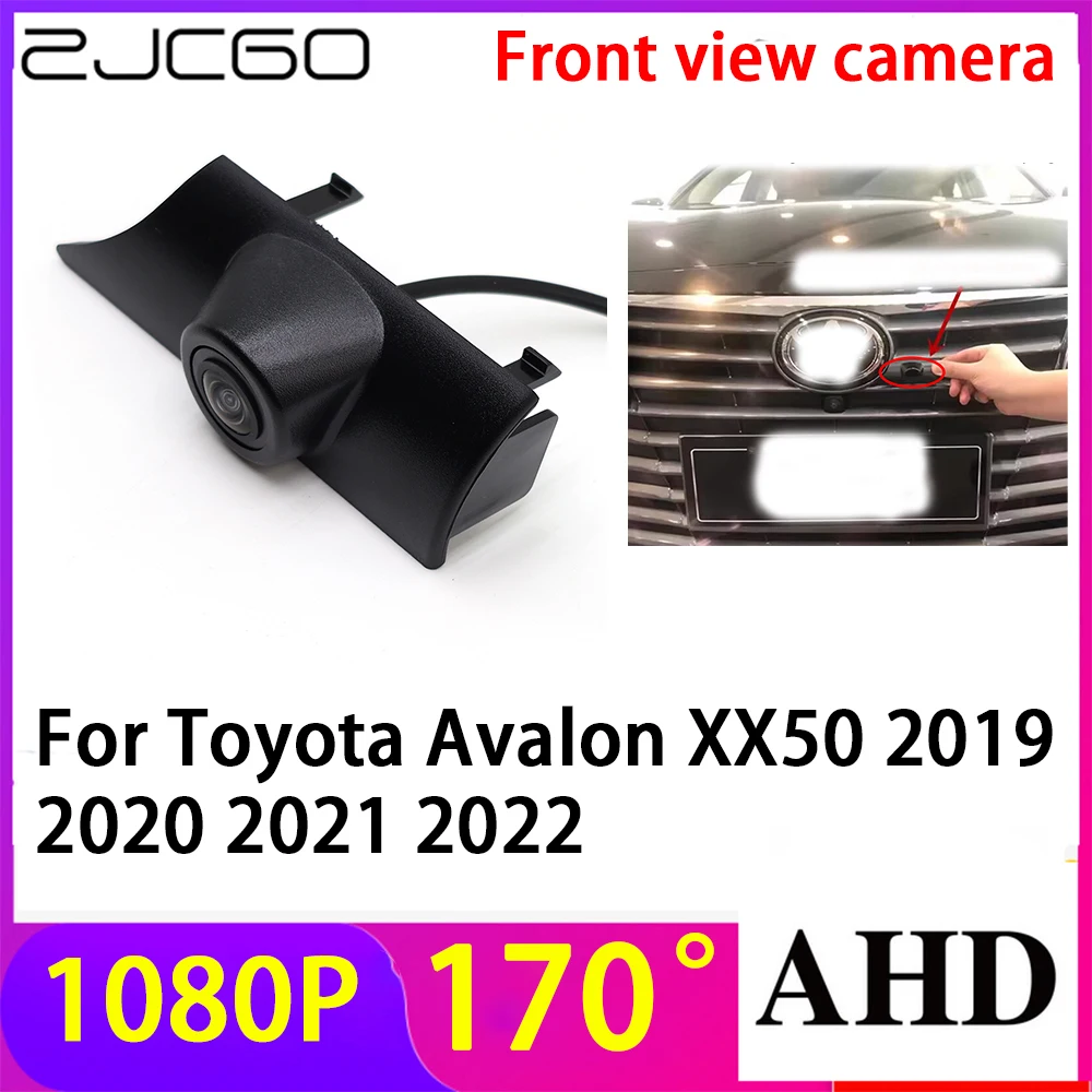 

ZJCGO AHD 1080P LOGO Car Parking Front View Camera Waterproof for Toyota Avalon XX50 2019 2020 2021 2022