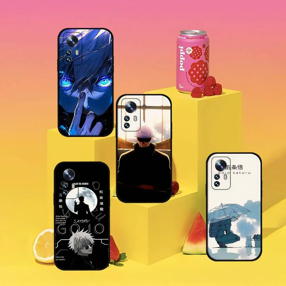 

S-Satoru Gojo Jujutsu-s Kaisen Anime Phone Case For Xiaomi 11 12 Redmi Note 11 5G 8T 9A 9 10T Note 8 9 12SUltra Shockproof, Slim