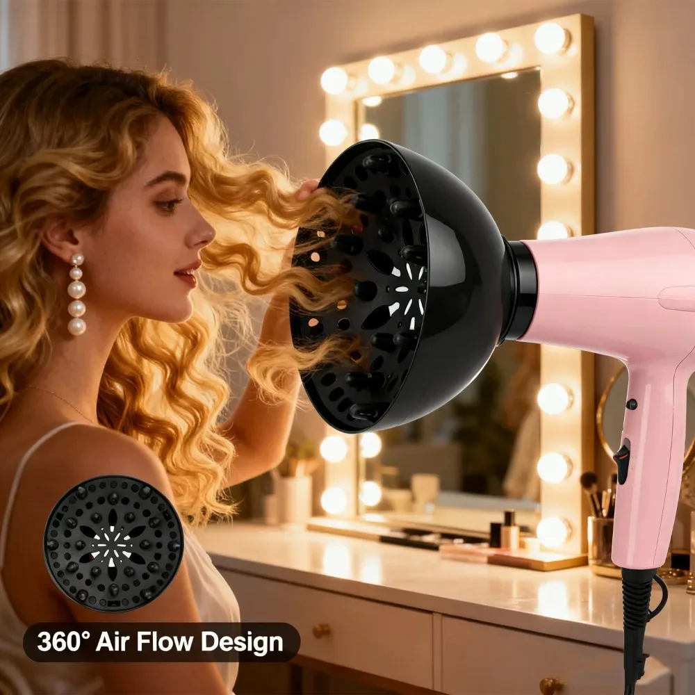 جديد مجفف الشعر الناشر هود استبدال العالمي الناشر غطاء أسود الشباك مجفف الشعر غطاء DIY بها بنفسك تصفيف الشعر أداة التبعي #3