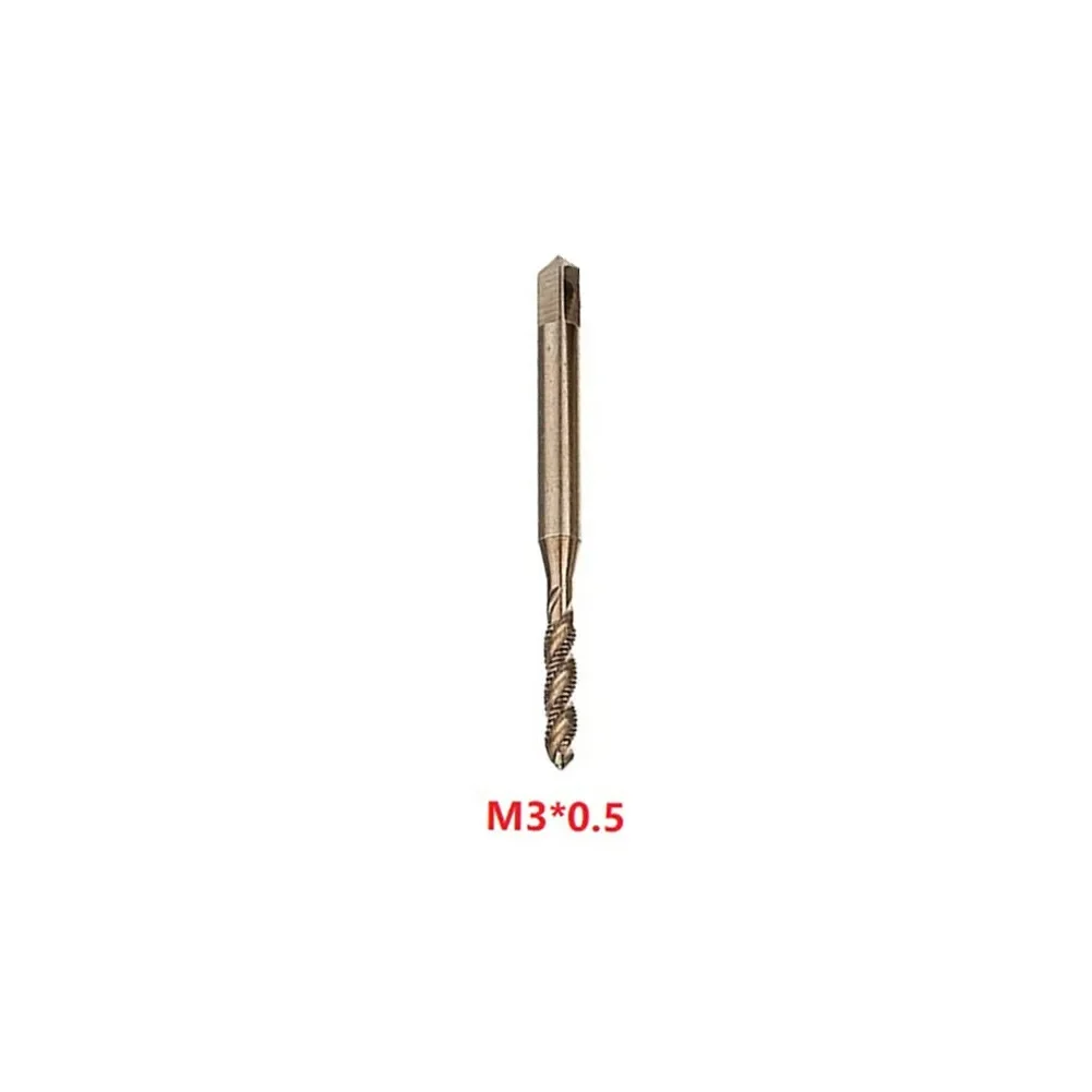 

1pcs M3-M10 HSS-Co Cobalt M35 Machine Sprial Flutes Taps Metric Screw Tap Right Hand Thread Plug Tap Drill Screw Tap