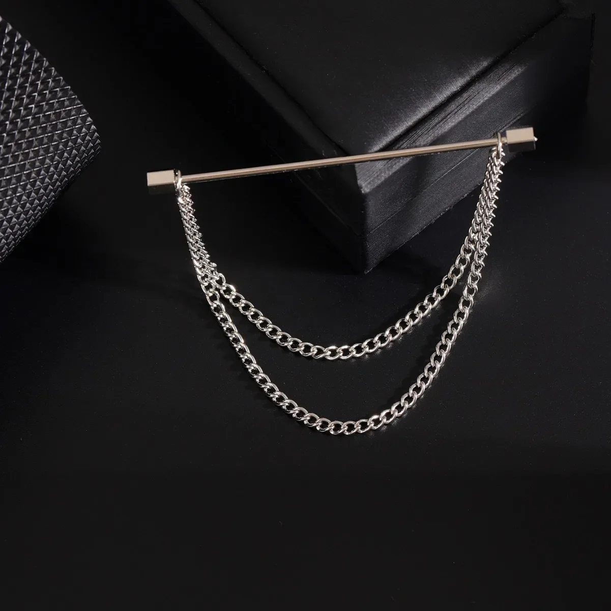 Collar Stays Pin Simple Men's Business Banquet Wedding Formal Wear Shirt Accessories Collars Support Tie Chain Spiral Buckle