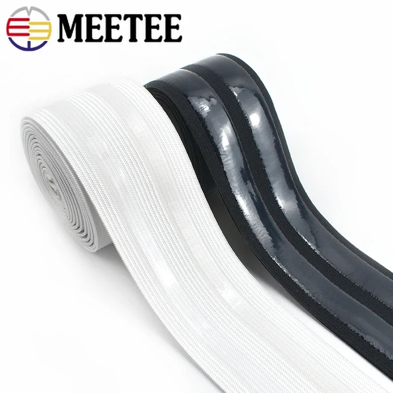 2-5Meters Elastic Band for Underwear 20-50mm Silicone Non-slip  Webbing Rubber  Garment Ribbon DIY Sewing Accessories