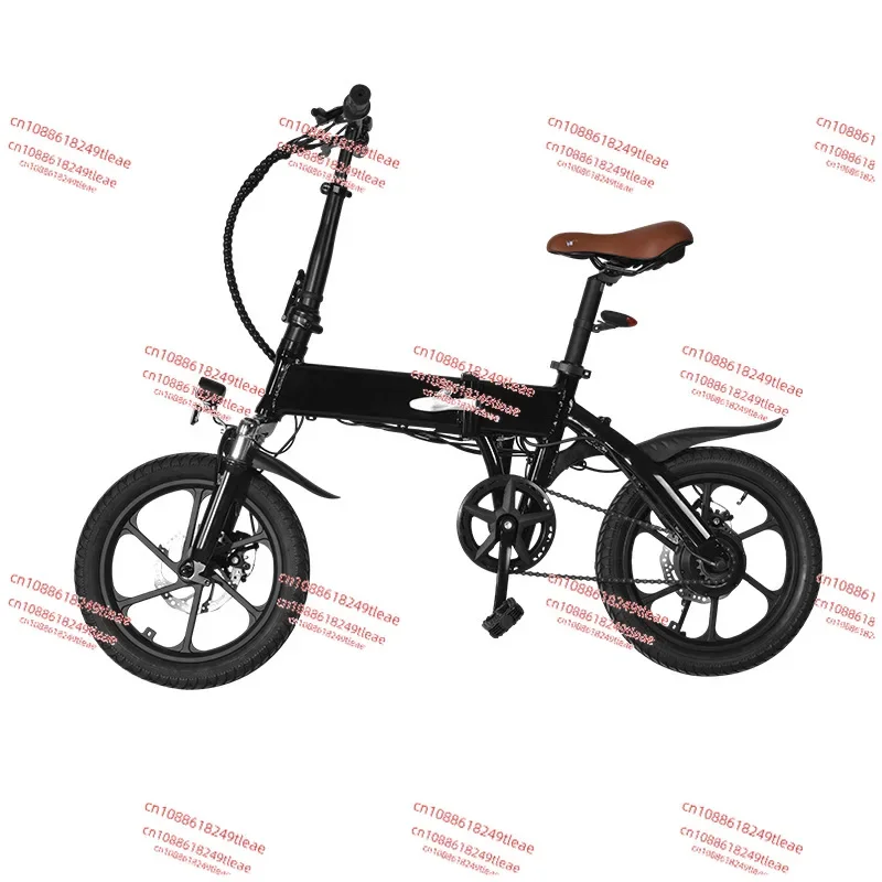 16-Inch Foldable Electric Vehicle Bicycle Compact Portable Double Shock Absorbing Lithium Battery Moped Bicycle Adult Car