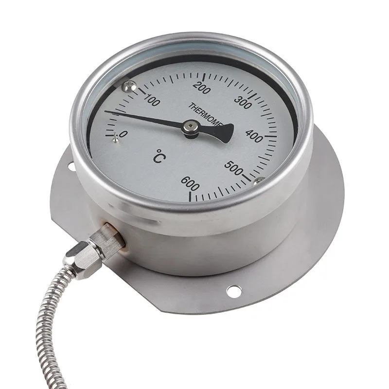 Cavo da 0-300 gradi 5M WTZ-280 Tensione vapore Collegamento inferiore Acciaio inossidabile 304 Quadrante 100mm Termometro capillare Bolier
