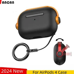 New For AirPods Pro 3 Generation 2025 Music Headset Earphone Protector Cover with Secure Lock&Keychain For AirPod 4/Pro 2 Case