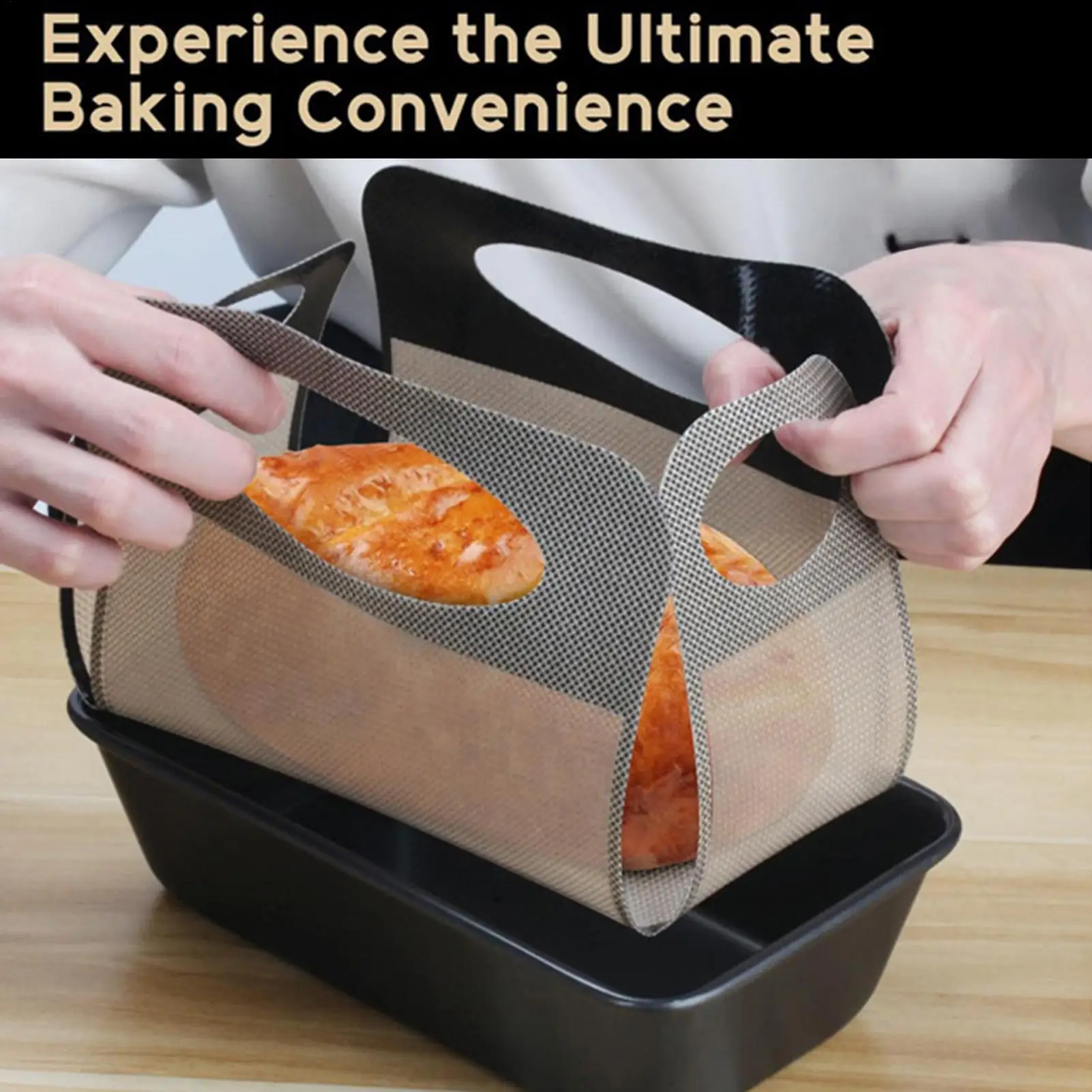 Reusable Silicone Bread Loaf Pan Liners Non Stick Baking Sling with Handles for Cake Banana Pound Bread Homemade Kitchen Tools