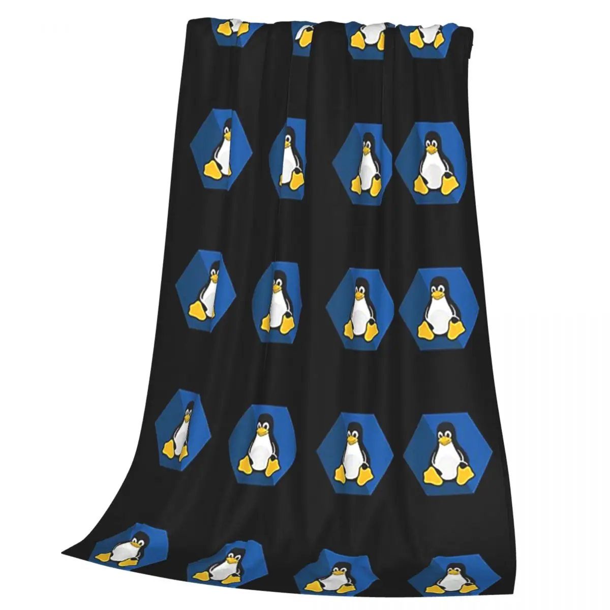 Linux Tux Blanket Soft Warm Flannel Throw Blanket Bedspread for Bed Living room Picnic Travel Home Sofa