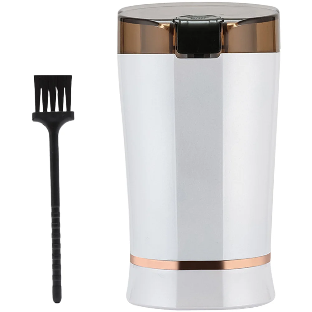 Small Kitchen Grinder for Coffee Spices Herbs Grains with 40000 RPM Motor Adjustable Grinding Time and Stainless Steel Blades