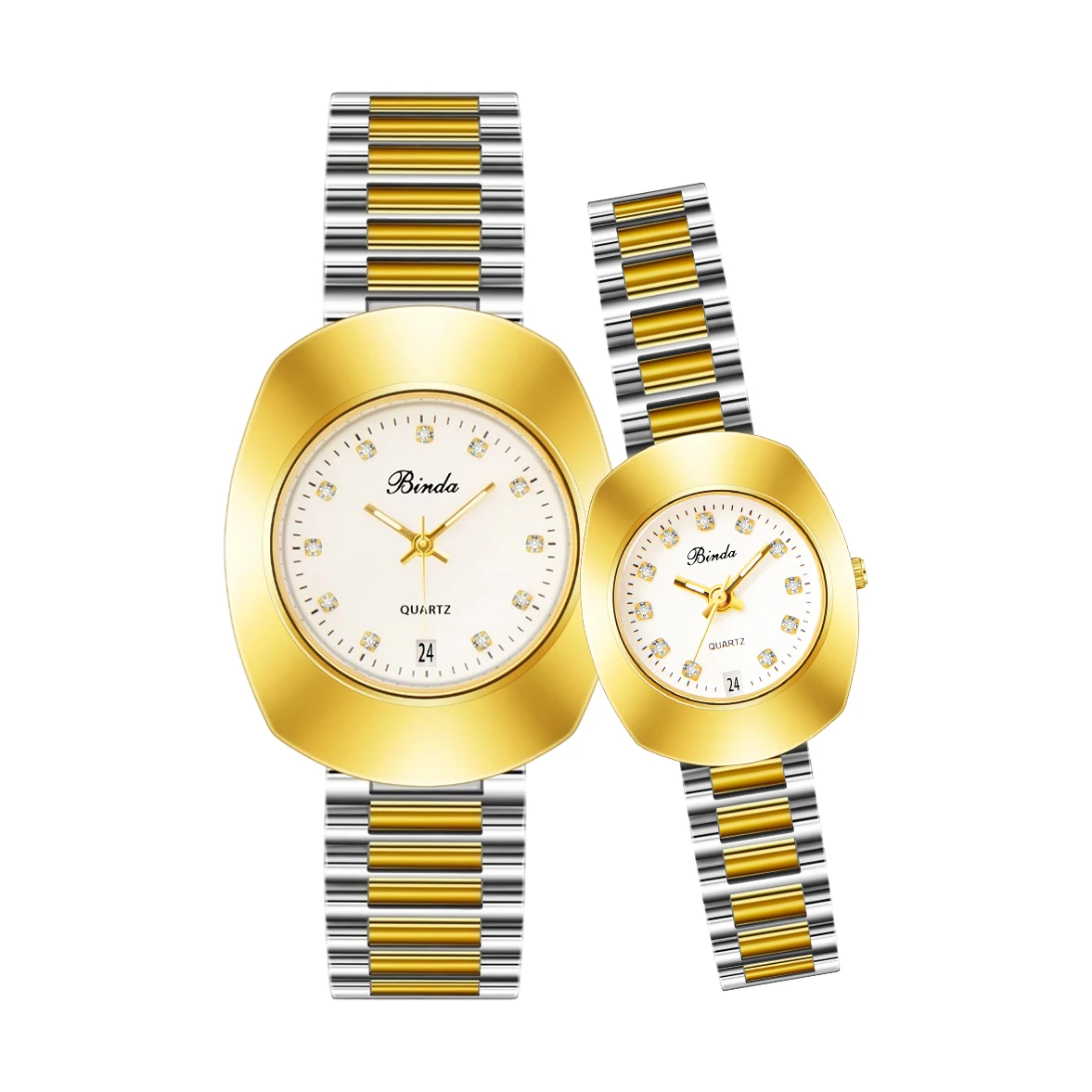 

BINDA Fashion Couple Watches SImple Trend Original Quartz Watch for Lover Wateproof Luminous Date Week Wristwatch Valentine