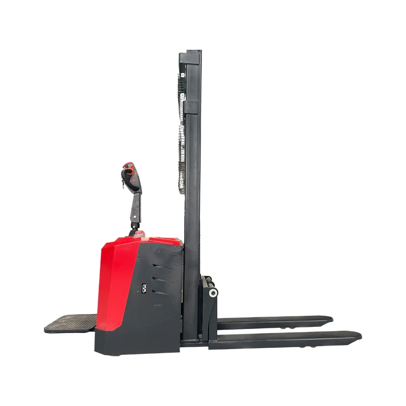 A cost-effective electric stacker with a 1.5-ton load capacity and a 3m lift height, ideal for small and medium-sized warehouses