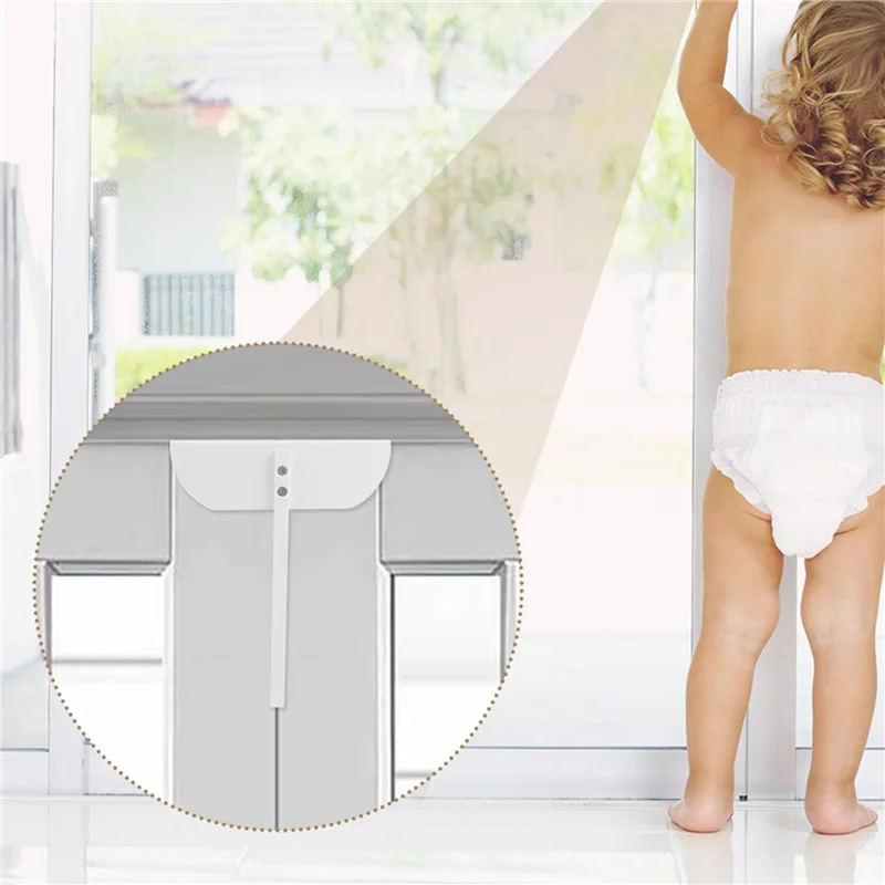 ABFY-2X โลหะ Bifold ประตูล็อค Bi-Fold ประตูล็อคฟรีติดตั้ง, ล็อคสําหรับ Bifold Closet ประตูความปลอดภัย