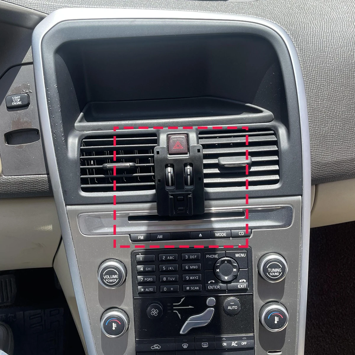 Car Phone Holder Vent For Volvo XC60 2009 2010 2011 2012-2017 Magnetic Wireless Charging Car phone For Magsafe Mount Accessories