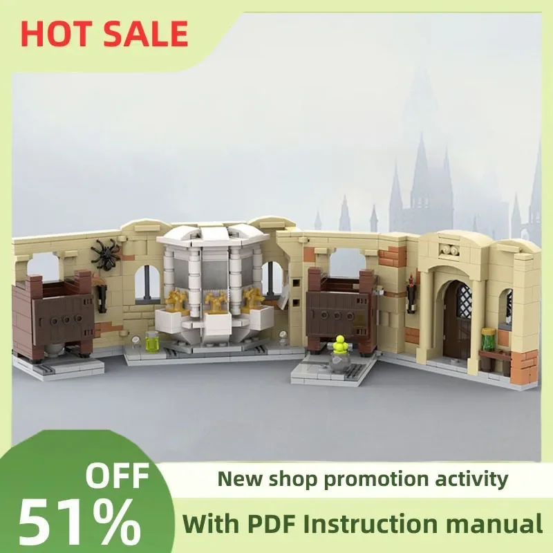 

New 426PCS Hot Famous Magic Movie Series Moc Polyjuice Bathroom Model Building Blocks Diy Creative Ideas Kids Toy Birthday Gifts