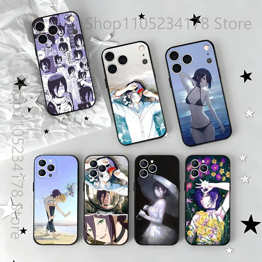 

C-Chainsaw Man Reze ANIME For iPhone 12,16,13,14,15,17,11,Pro,Max,Plus,E,Air,Mini TPU Soft to Skin-friendly phone case