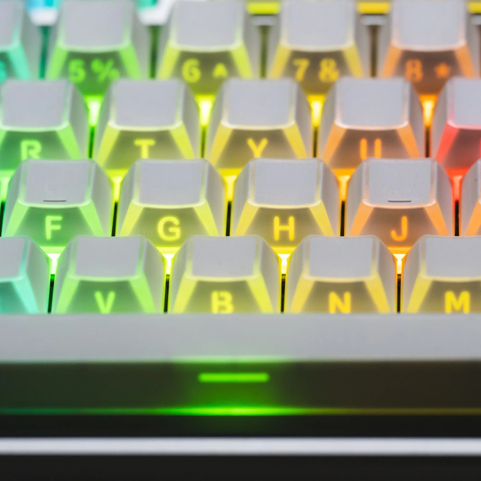 134 Keys PBT Cherry Profile Double Shot Side Legend Hollow Backlit Light Shadow Keycaps MX 61 64 68 87 96 104 108