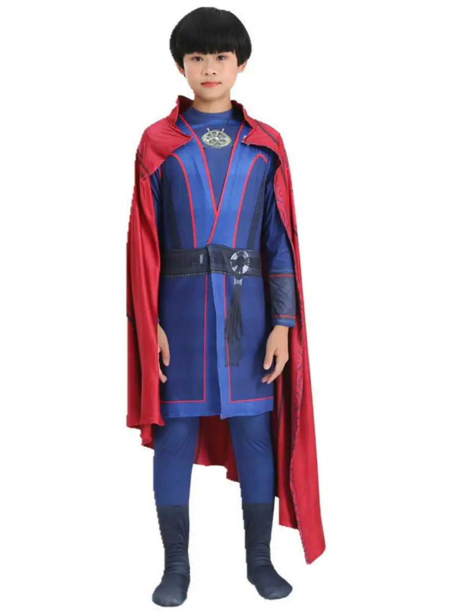 

Новый детский карнавальный костюм «Доктор Стрэндж 2» из фильма на Хэллоуин, наряд Стивена для детей из полиэстера