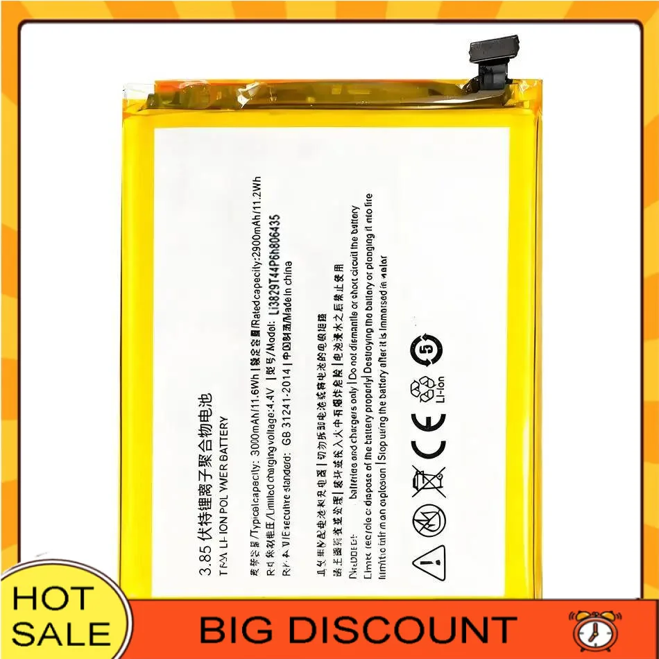 

For Zte Nubia Z11 NX531J 2900Mah Mobile Phone Battery Reliable Replacement Li3829t44p6h806435