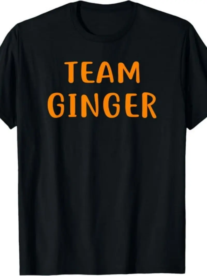 Funny Team Ginger Shirt For Redheads Retro T-Shirt Same Style For Men And Women 2026 Summer Short-Sleeved Printed T-Shirt 220G