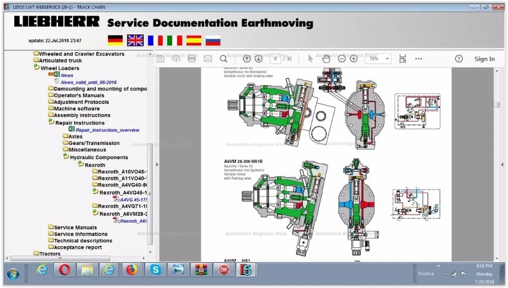 Liebherr Lidos Online EPC 2022 + Service manuals + keygen for unlimited install